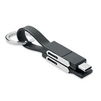 PORTACHIAVI CON CAVO RICARICA 4 IN 1